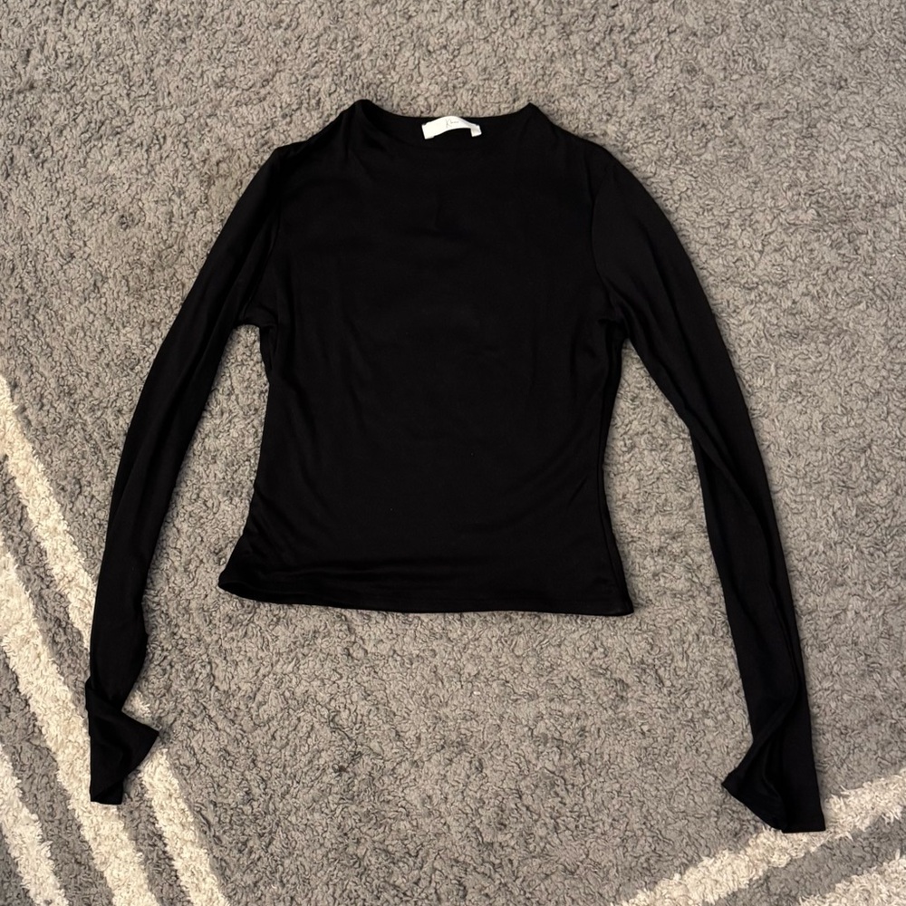 Elegant Black Long Sleeve Top